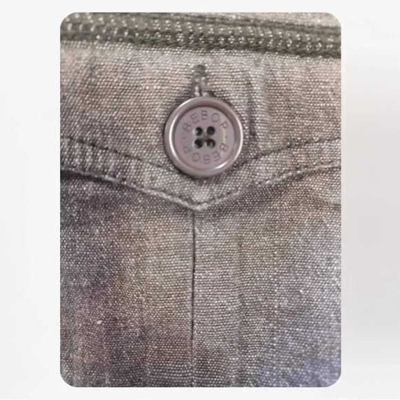 Be Bop Charcoal Ramie Blend Bootcut Pants  Size 9 - Picture 7 of 12